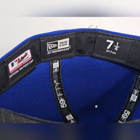 Chicago Cubs New Era 59FIFTY Fitted Baseball Hat 7 1/4 Official On-Field Cap - Picture 8 of 9